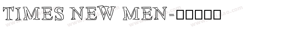 TIMES NEW MEN字体转换